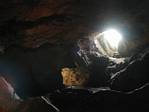 V jedné z jeskyň na Kotýzu